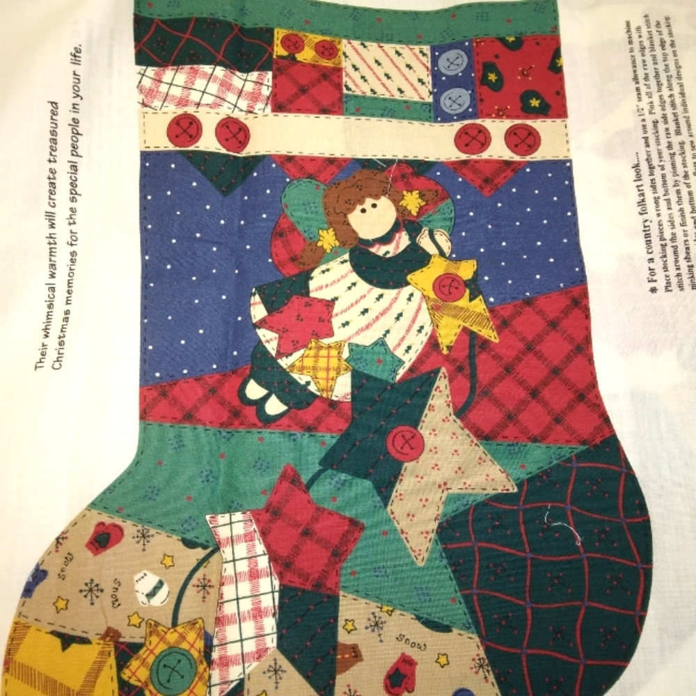 FABRIC Starlight Angels by Leslie Beck, Makes 2 stockings, angels and sa…
